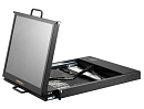 Консоль для стойки 19", высота 1U, дисплей 19"TFT LCD, 1280x1024, 1 x USB,1 х DVI-D русифицированная клавиатура, тачпад, 90 ~ 264 В AC