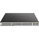 Коммутатор D-LINK Коммутатор/ DGS-1210-52MP/F Smart L2 Switch 48х1000Base-T PoE, 4хCombo 1000Base-T/SFP, PoE Budget 370W, Compact CLI