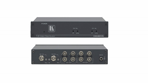 Усилитель-распределитель Kramer Electronics VM-80VN 1:8 видео; 330 МГц, регулировка уровня и АЧХ, режим двух распределителей 1:4