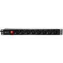 5bites PDU819P-01 Блок розеток 8S / PVC / SWITCH / 1U / 19" / 2M*3G*1.5MM2 / VDE