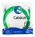 Патч-корд ВО Cabeus PC-UTP-RJ45-Cat.6-3m-GN Патч-корд U/UTP, категория 6, 2xRJ45/8p8c, неэкранированный, зеленый, PVC, 3м