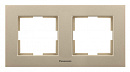 Рамка Panasonic Karre Plus WKTF08022BR-RU 2x горизонтальный монтаж пластик бронзовый (упак.:1шт)