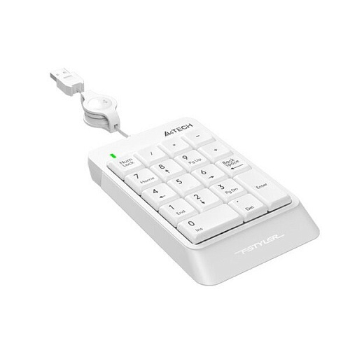 Числовой блок A4Tech Fstyler FK13 белый USB slim для ноутбука