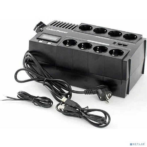CyberPower BR700ELCD ИБП {Line-Interactive, 700VA/420W USB/RJ11/45/USB charger A (4+4 EURO), 12В/7,2 Ач х 1}
