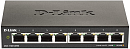 Коммутатор D-Link Настраиваемый L2 коммутатор, 8х1000Base-T