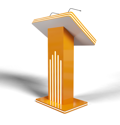 Интерактивная трибуна White Stripes Mini (МДФ) 21,5" (21.5 дюймов)