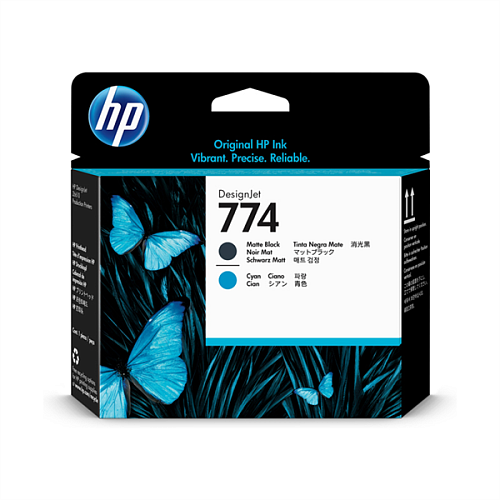 Печатающая головка HP 774 для HP DesignJet Z6810/Z6610, черная матовая и голубая