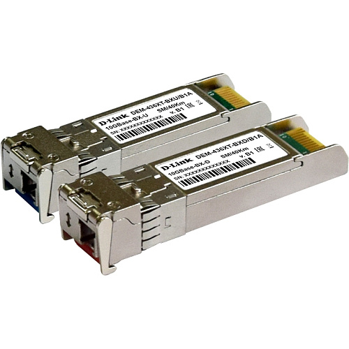 Трансивер/ 436XT-BXD/40KM WDM SFP+ Transceiver, 10GBase-ER, Simplex LC, TX: 1330nm, RX: 1270nm, Single-mode, 40KM