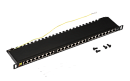 Патч-панель Патч-панель 19" компактная, экранированная, 24 порта RJ45, кат.6, 0.5U, с задним органайзером