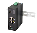 Промышленный PoE коммутатор Fast Ethernet OSNOVO SW-40501/IC Промышленный PoE коммутатор Fast Ethernet на 6 портов. Порты: 4 x FE (10/100Base-T) с PoE