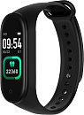 IRBIS Termo Band 0.96, step, calories, body temp, heart rate, clock, blood pressure, 90mAh Black Band