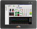 Панельный контроллер с ОС Windows CE.NET 5.0, дисплеем 10.4" TFT и клавиатурой, 1 x Ethernet (RJ-45), 1 x RS-232, 1 x RS-485, 128 Мб SDRAM, 128 Мб Fla