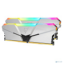 Модуль памяти DDR4 Netac Shadow RGB 16GB (2x8GB) 3600MHz CL18 1.35V / NTSRD4P36DP-16SC / Silver / with radiator