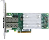адаптер qlogic qle2692 16gb dual port fc hba, x8 pcie, sr lc multi-mode optic, lp + fh, transivers included