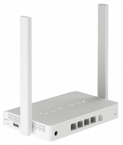Keenetic DSL (KN-2010), Интернет-центр с модемом VDSL2/ADSL2+, Mesh Wi-Fi N300, 4-портовым Smart-коммутатором и портом USB