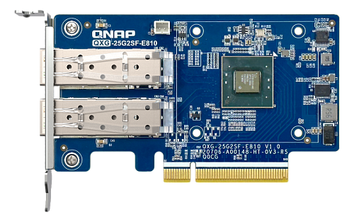 QNAP Expansion Card QXG-25G2SF-E810 PCIe Gen4 x8, 2x25GbE(SFP28)