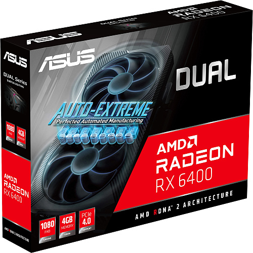 Видеокарта/ DUAL-RX6400-4G
