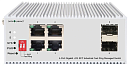Коммутатор ORIGO Промышленный управляемый L2 коммутатор, 4x1000Base-T, 2x1000Base-X SFP, защита от статического электричества до 4 кВ, -40..75°C