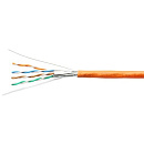 Exegate EX289279RUS Кабель ExeGate FUTP4-C6-CU-S23-IN-LSZH-OR-305 FTP 4 пары кат.6 медь, 23AWG, экран, бухта 305м, оранжевый, LSZH