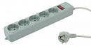 Сетевой фильтр PC Pet AP01006-5-G 5м (5 розеток) серый (пакет ПЭ)