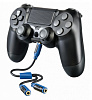 Адаптер Hama Super Soft черный/синий для: PlayStation 4 (00054477)