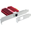 Сетевой адаптер/ 10 Gigabit PCI-E network adapter, 1 PCI Express 3.0 X4 interface, 1 100/1000/10000Mbps Ethernet port, come with Low-Profile and
