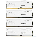 Память оперативная/ Kingston 64GB 6000MT/s DDR5 CL40 DIMM (Kit of 4) FURY Beast White RGB XMP