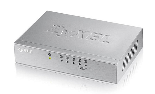 Коммутатор Zyxel Networks Zyxel ES-105A v3, 5 портов 100 Мбит/с, настольный, металлический корпус