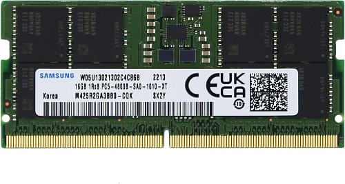 Оперативная память Samsung Electronics Память оперативная/ Samsung DDR5 16GB SODIMM 4800MHz 1Rx8, 1.1V