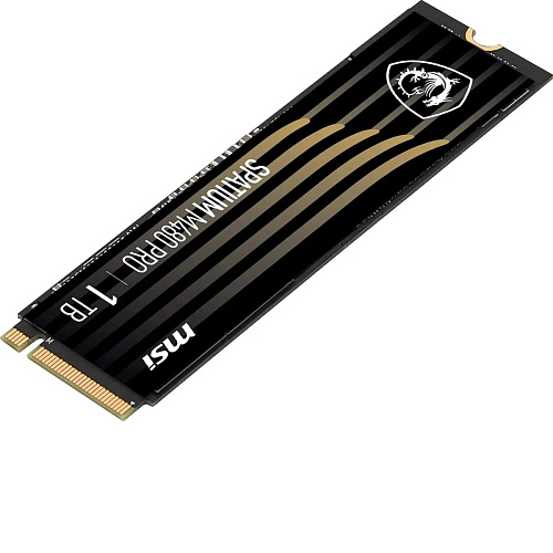 Твердотельный накопитель MSI SSD SPATIUM M480 Pro, 1000GB, M.2(22x80mm), NVMe, PCIe 4.0 x4, 3D TLC, R/W 7400/6000, IOPs 750 000/1 000 000, DRAM