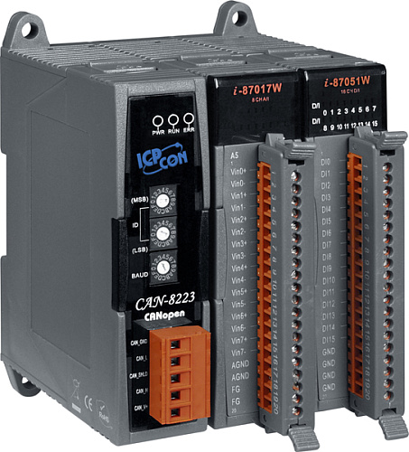Корзина расширения CANopen с 2 слотами