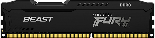 Память оперативная/ Kingston 8GB 1600MHz DDR3 CL10 DIMM FURYBeastBlack