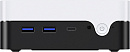 Неттоп Chuwi LarkBox X N100 (0.8) 12Gb SSD512Gb UHDG Windows 11 Home 2xGbitEth WiFi BT черный/белый