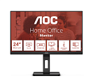 Монитор AOC 24E3QAF, 23,8", 16:9, IPS, FHD, 4ms, 300cd, 75Hz, VGA, HDMI, DP, SPK, HAS