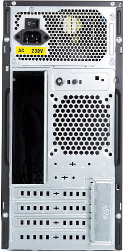 Корпус с блоком питания 450Вт./ Case Foxline FL-733R-FZ450R-U32-NRP mATX case, black, w/PSU 450W 12cm, w/2xUSB2.0, w/2xUSB3.0, w/P-lock, w/E-lock, w