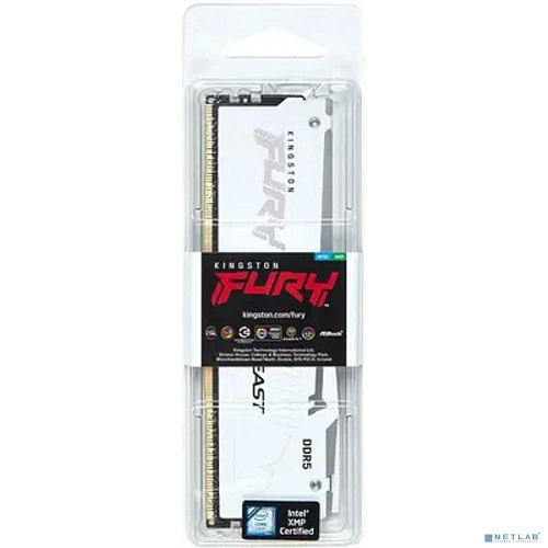 Оперативная память Kingston Fury Beast KF560C30BWA-16 DDR5 - 1x 16ГБ 6000МГц, DIMM, White, Ret