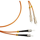 Hyperline FC-D2-50-LC/­PR-ST/­PR-H-2M-LSZH-OR Патч-корд волоконно-оптический (шнур) MM 50/­125, ST-LC, duplex, LSZH, 2 м