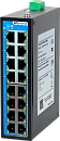 Неуправляемый промышленный Fast Ethernet коммутатор, 16 x 100M RJ45, питание 2 x 9~60VDC, монтаж на DIN-рейку