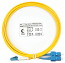 Шнур оптический Cabeus FOP(d)-9-LC-SC-2m Шнур оптический duplex LC-SC 9/125 sm 2м LSZH