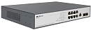 Коммутатор ORIGO Управляемый L2 PoE-коммутатор, 8x1000Base-T PoE, 2x1000Base-X SFP, PoE-бюджет 135 Вт, консольный порт RJ-45, комплект для установки в