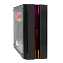 Корпус Exegate EX296072RUS Miditower EVO-5020-EVO800 (ATX, БП EVO800RGB 12см, с окном, 2*USB+1*USB3.0, HD аудио, черный, 1 вент. 12см с RGB по