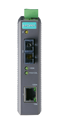 Медиаконвертер Ethernet 10/100BaseTX в 100BaseFX (многомодовое оптоволокно) в пластиковом корпусе