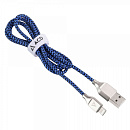 Кабели USB ACD USB кабель ACD-Titan Lightning ; USB-A Нейлон, 1м, сине-черный (ACD-U927-P5L)