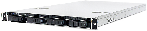 Серверная платформа AIC SB101-UR, 1U, 4x 3.5"/2.5" universal SATA/SAS HS, Ursa (2xs3647, 24xDDR4 DIMM, 2x10GbE SFP+, w/o IOC, dedicated BMC port,