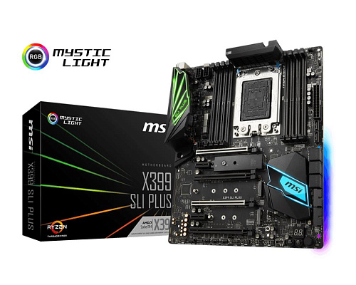 Материнская плата AMD X399 STR4 ATX X399 SLI PLUS MSI