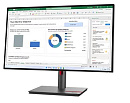 Монитор Lenovo 27" P27h-30, 16:9, IPS, QHD, 4ms, 350cd, 60Hz, HDMI, DP, DP OUT, USB-C, USB, LAN, SPK, HAS