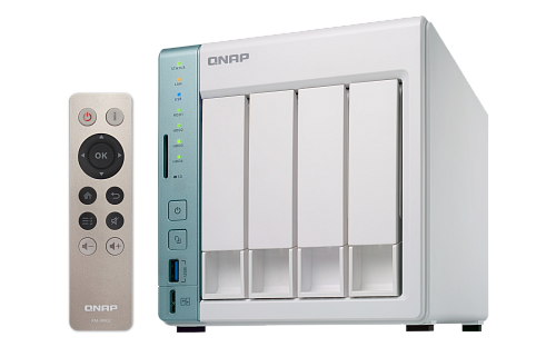 Сетевое хранилище без дисков channel QNAP D4 Pro NAS, 4 Hot-Swap tray w/o HDD. Celeron N3060 dual-core 1.6GHz-2.48GHz, 1GB DDR3L (1x1GB up to 8GB),