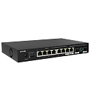 Коммутатор Tenda TEM2010F (L2) 8x2.5Гбит/с 2SFP неуправляемый