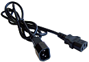 Шнур питания Шнур питания C13-C14, 220В, 10А, черный, 3 метра
