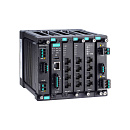 Модульный управляемый коммутатор 3 уровня с 4 портами Gigabit Ethernet, 2 слотами для установки 4-портовых модулей GE/FE (до 8 портов), 2 слотами для